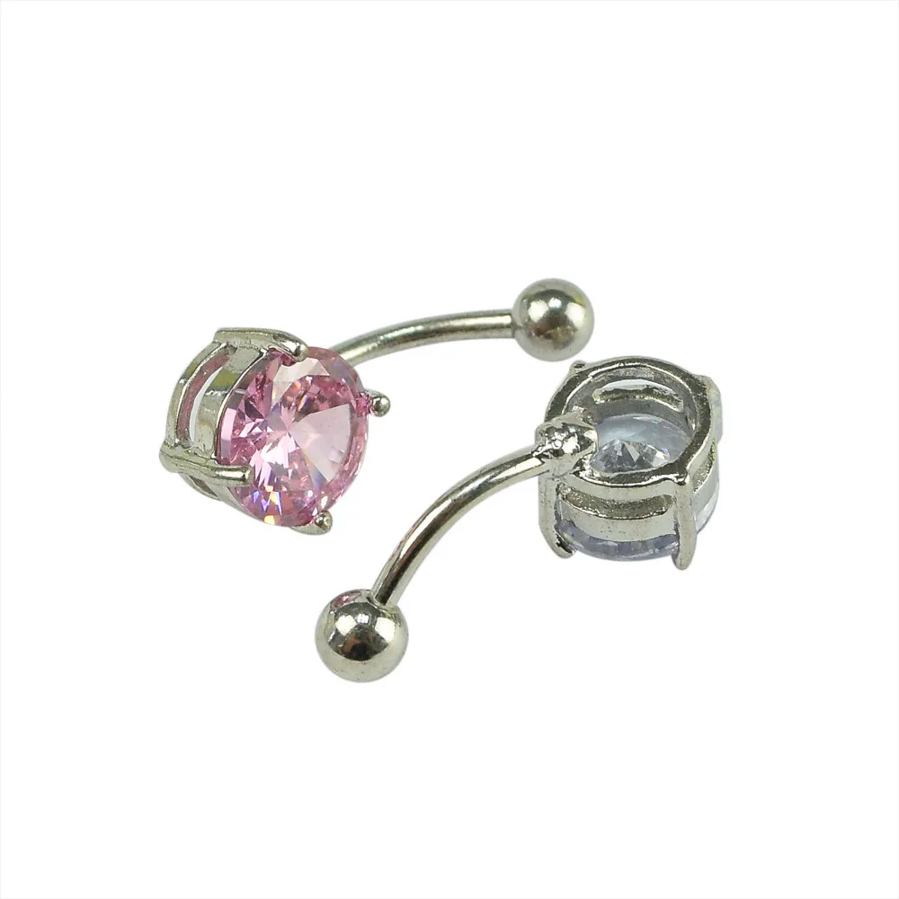 1.6mm Belly Button Rings Belly Barbell Piercing Stainless Steel Belly Navel Rings Body Piercing