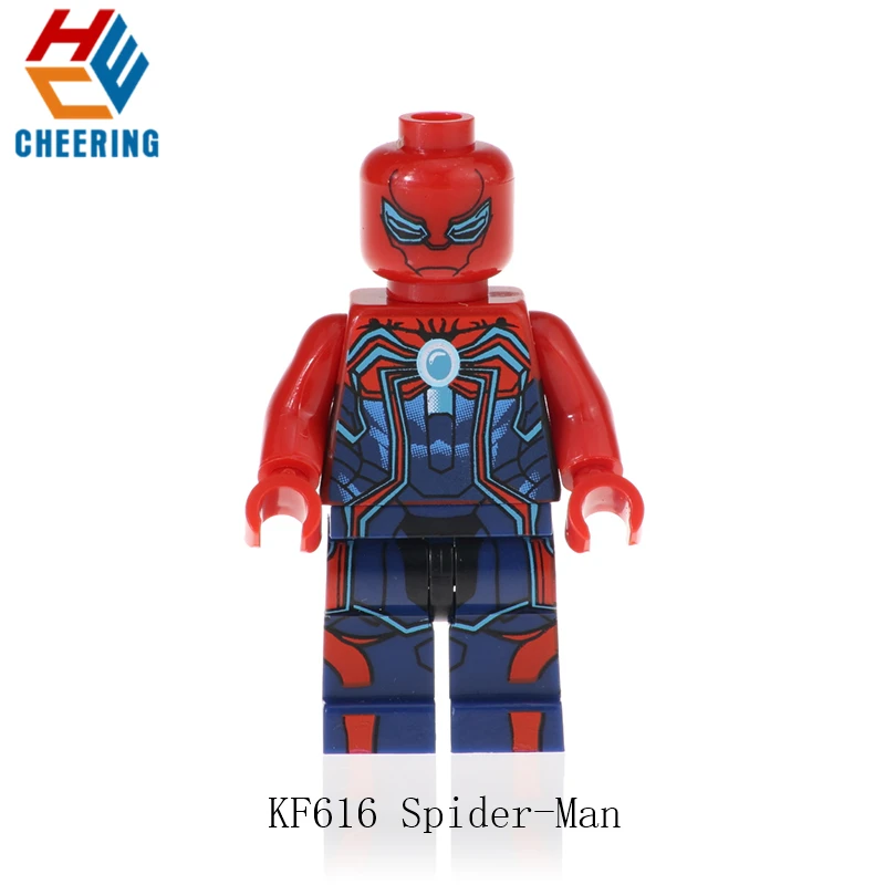 20 шт. строительные блоки Супер Герои Mark10 Nightrunner Человек-паук убийца Форст яд Бэтмен модель Коллекция игрушки для детей KF616
