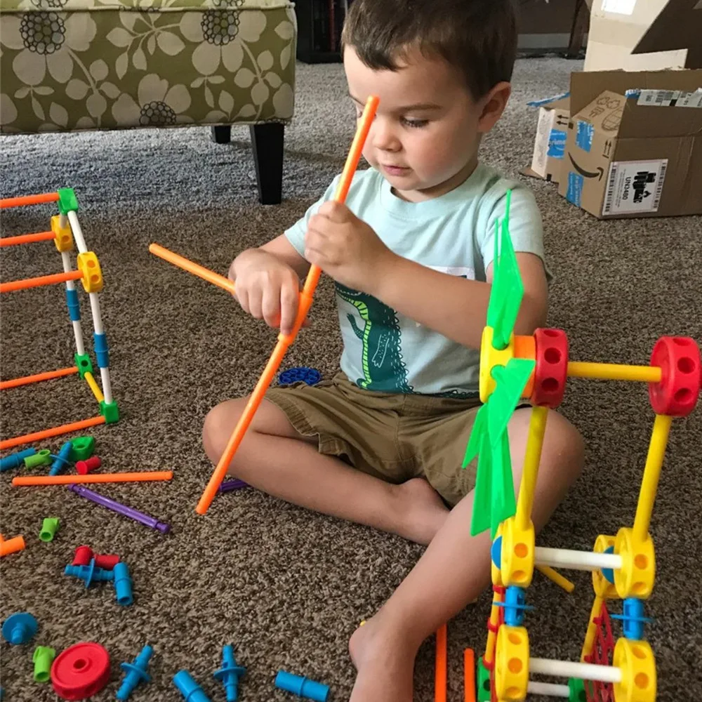 

Thinkertoy Land 70 PCS Kids Gift Blocks Set Kindergarten Educational Toys A.I Robot Blocks Assembly Construction Toy For Toddles