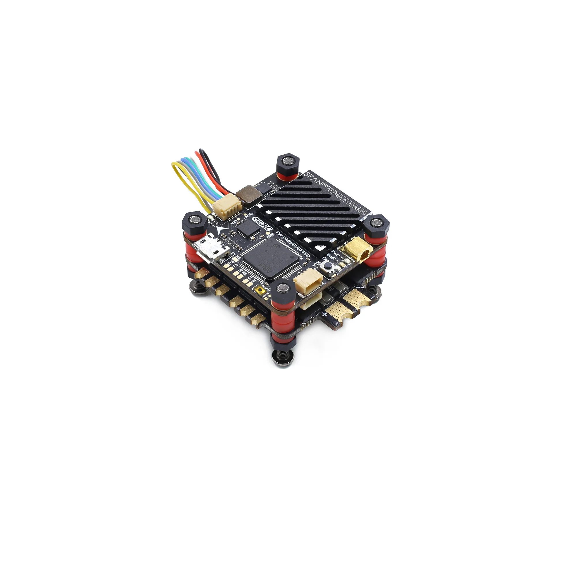 GEPRC SPAN PRO F4 BL32 50A Flytower STM32F405 168M Контроллер полета + 3 ~ 6S 4in1 ESC 48CH 5 8G VTX для FPV Quadcopter