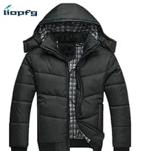 DIMUSI 2017 Jackket Men Winter Jacket Big Size M-4XL New Arrival Casual Slim Cotton With Hooded Parkas Casaco Masculino ,WM54