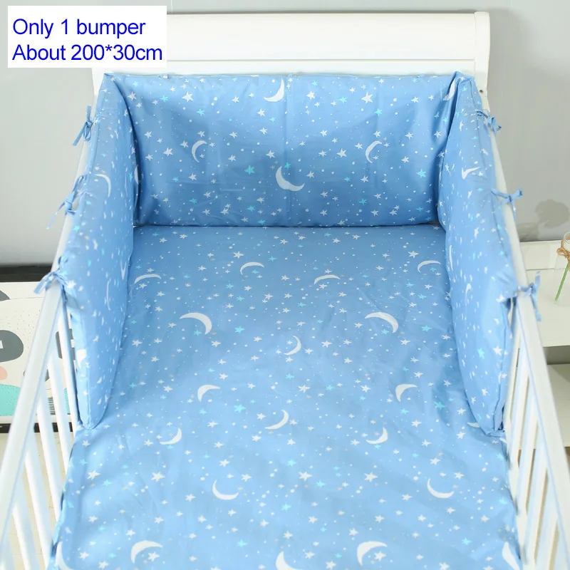 200 см детская кровать бампер утолщенная мультяшная кроватка вокруг подушки для новорожденных защита для кроватки украшение в детскую комнату детская кроватка бампер 1 шт - Цвет: Stars