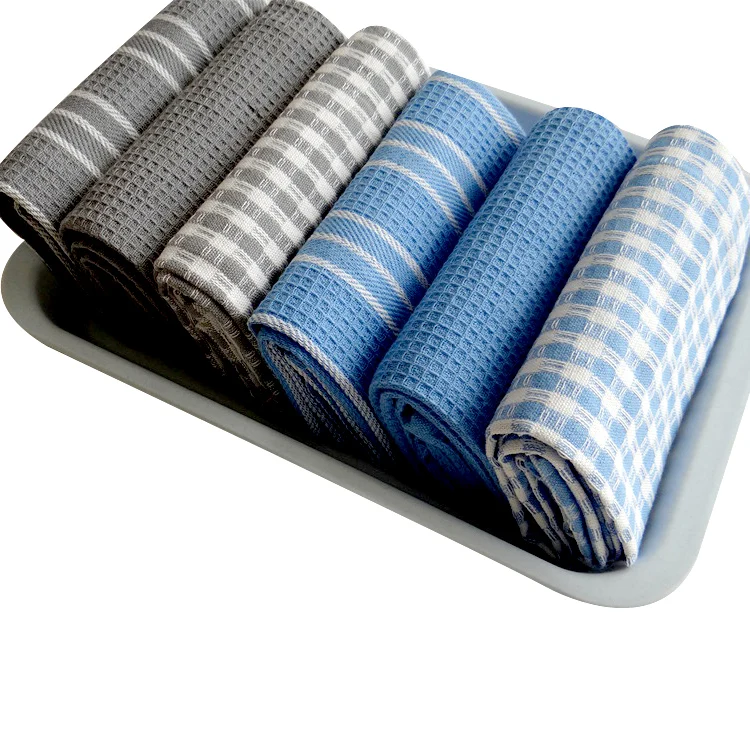 New 2016 Kitchen Towel -- 45*65cm 3Piece/Lot Cotton Tea Towels Magic Washing Dish Towel Cleaning Cloth Scouring Pad Dishcloth 