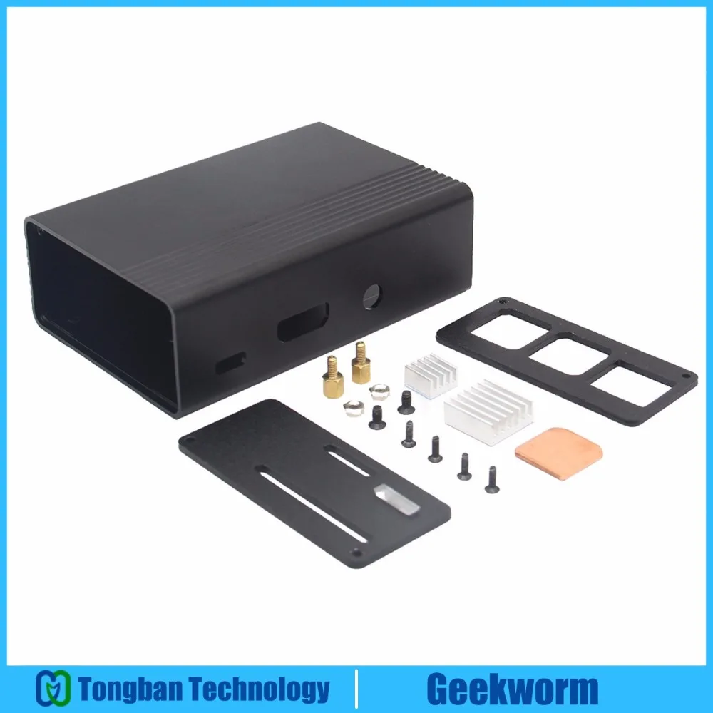 Фотообои/3B Алюминиевый металлический чехол с радиаторами корпус Raspberry Pi 3 2