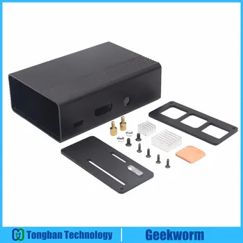 

Raspberry Pi 3 Model B Plus/3B Aluminum Metal Case with Heat Sinks, Raspberry Pi 3 Enclosure w/2 Aluminum+1 Copper Heatsinks Kit