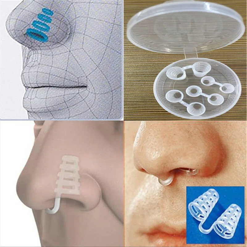 

4Pcs/Box Healthy Care Anti Snore Apnea Nose Clip Anti-Snoring Breathe Aid Stop Snore Device Sleeping Aid Equipment Makeup Set
