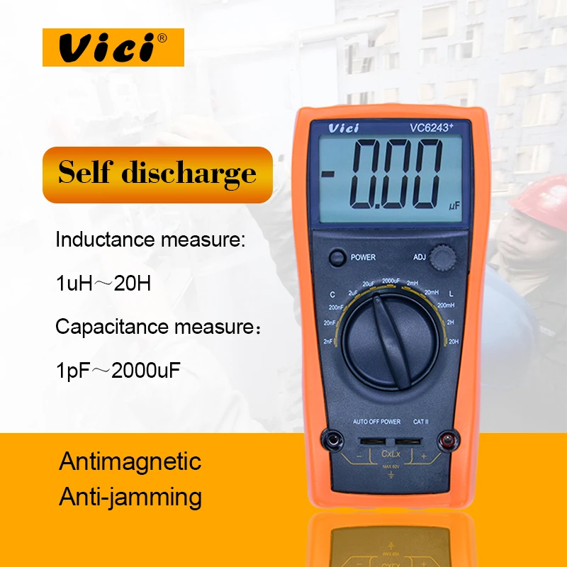 

Digital multimeter ViCi VC6243+ high presion LC Meter Inductance Capacitance with Automatic power failure without burning table