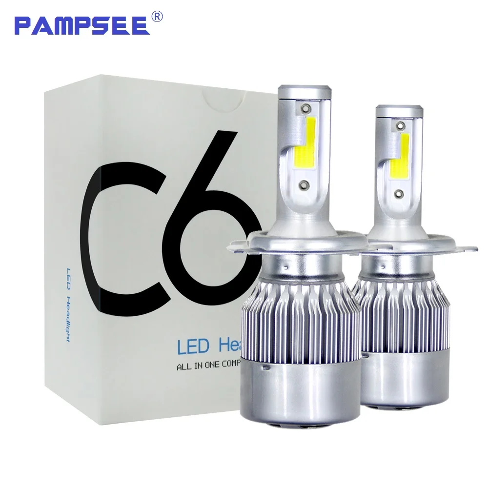 JAEHEV-2pcs-C6-LED-Car-Headlights-72W-7600LM-COB-Auto-Headlamp-Bulbs-H1-H3-H4-H7 - (2)