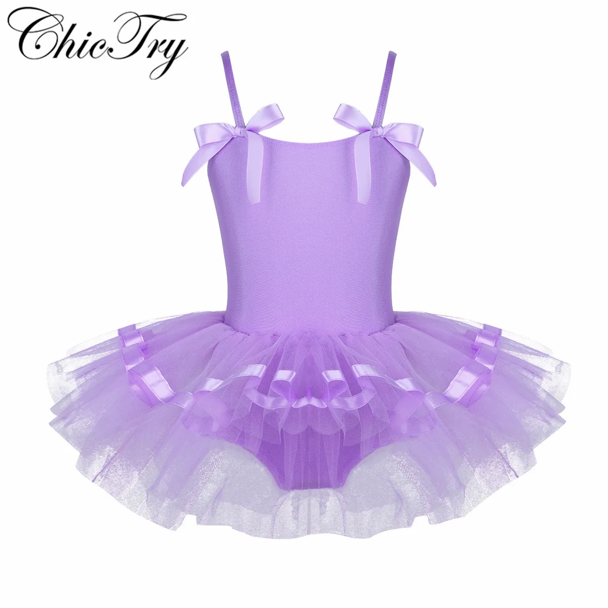 

iEFiEL Little Girls Ballerina Fairy Party Costume Tutu Ballet Dress Kids Flower Dancewear Gymnastic Leotard Dance Class Dress
