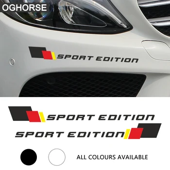 

2Pcs Front Bumper Sticker Decal For Mercedes Benz A C E CLA GLA GLC Class A45 W204 W205 W212 W213 C63 W176 GLA45 W117 X117 AMG