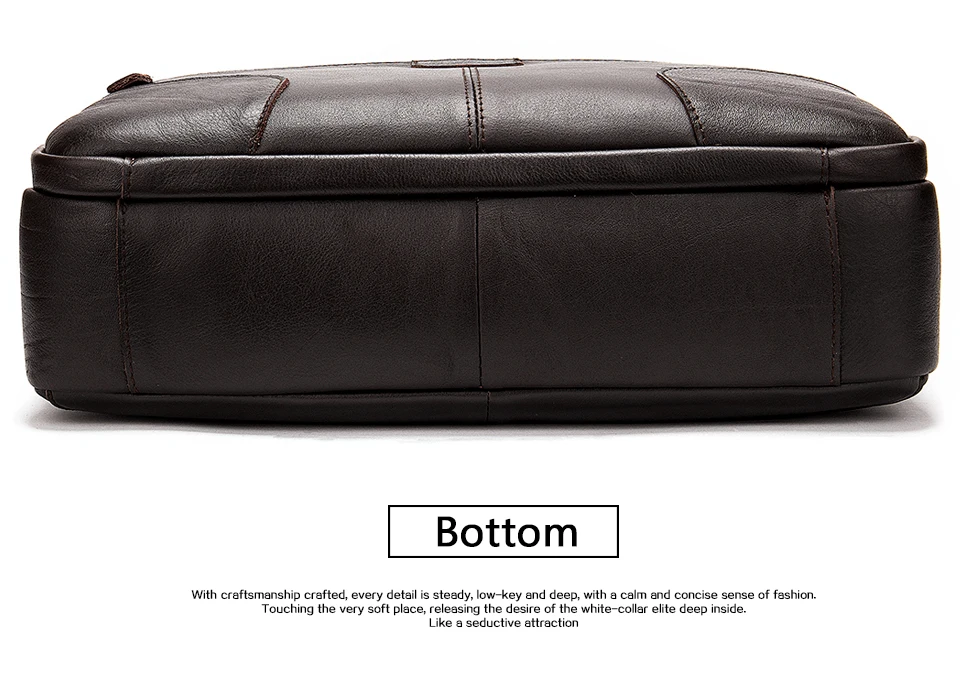 Men's Briefcase Genuine Leather Laptop Bag for Men Computer Bags Male Large Capacity Messenger Men Shoulder Handbags 22