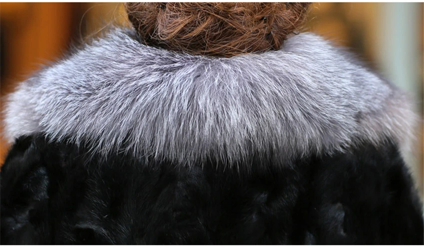 Зимнее теплое длинное черное пальто, верхняя одежда с мехом и искусственным мехом для женщин, новинка, повседневное офисное Женское пальто с длинным рукавом из искусственного меха fourrure femme