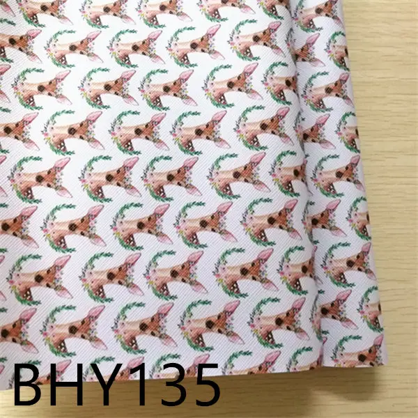 

Free shipping 7.6*12inch cartoon print synthetic leather fabric for DIY accessories BHY135