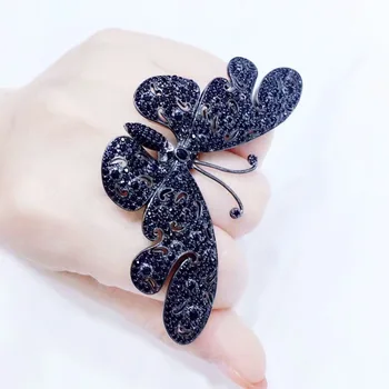 

Anillos Qi Xuan_Trendy Jewelry_Cubic Zirconia Butterfly Woman Rings_S925 Solid Sliver Fashion Rings_Manufacturer Directly Sales