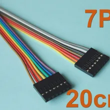 50 шт. 20 см(7,") Длина дуплексный кабель 7 p 7 p Pin Header 2,54 мм шаг