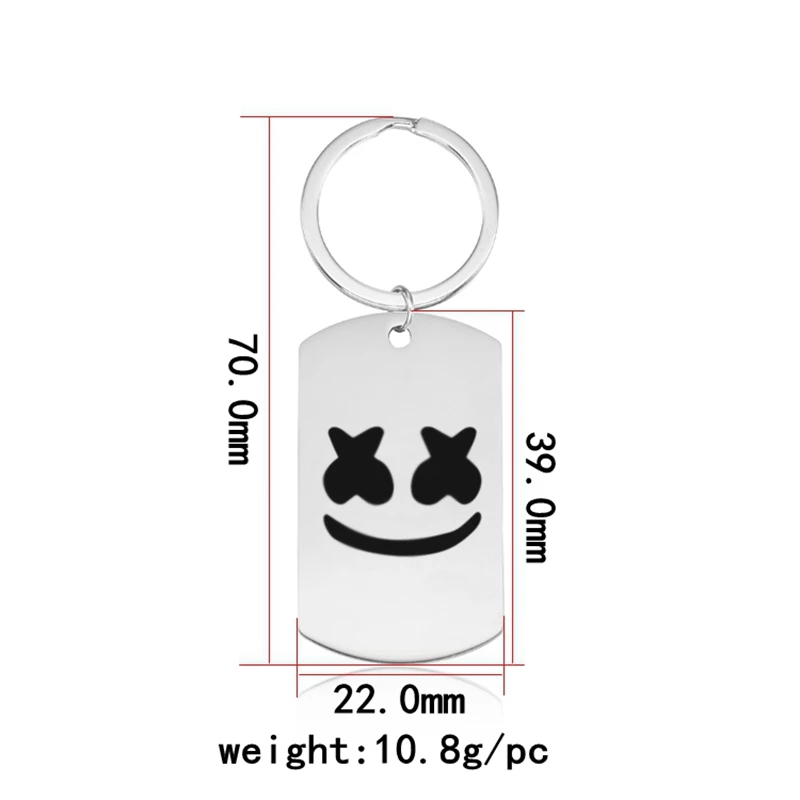 DJ Marshmello Extra Large Keyring /& Bag Tag