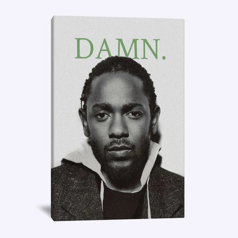 L 1028 Kendrick Lamar чертов рэпер, настенная живопись, холст для гостиной, дома, спальни, кабинета, комнаты в общежитии, квартиры, художественное украшение, принты - Цвет: L 1028