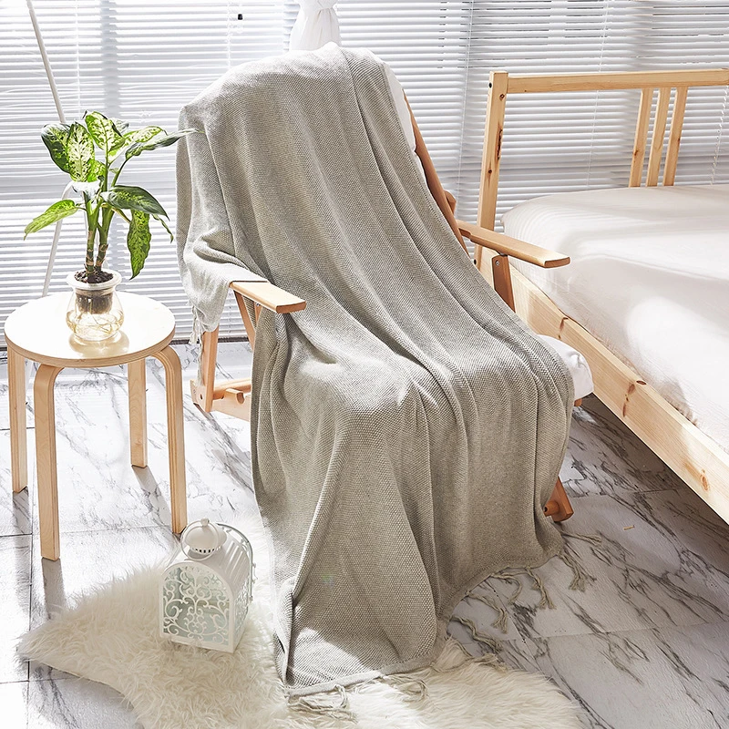 GIANTEX хлопковое вязаное зимнее Скандинавское одеяло для кроватей покрывало для взрослых на кровать диван Манта Де Кама Кок deken