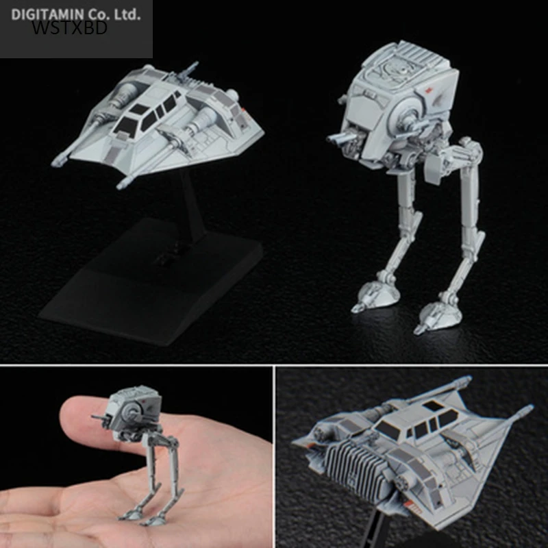 

WSTXBD Original Star Wars Vehicle AT-ST&SNOWSPEEDER 008 PVC Figure Model Dolls Toys Figurals
