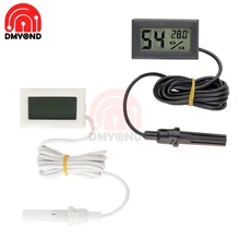 Mini Probe Digital LCD Thermometer Hygrometer Humidity Temperature Meter Indoor Digital LCD Display White Black Professional Mini Probe Digital LCD Thermometer Hygrometer Humidity Temperature Meter Indoor Digital LCD Display White Black Professional
