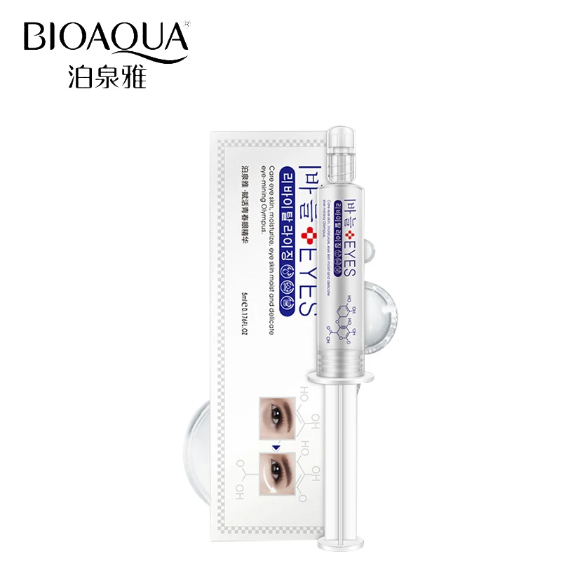 BIOAQUA бренд крем для глаз цилиндр стилизованное покрытие уход эссенция гиалуроновой кислоты для устранения темных кругов антивозрастной