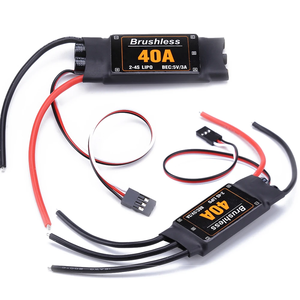 RC ESC бесщеточный контроллер скорости 40A 2 4S с 5 В 3 А UBEC для FPV Quadcopter Самолеты