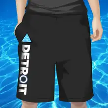 DBH Детройт стать человеком Коннор RK800 черные пляжные шорты джемы лето косплей костюм PS4 игра