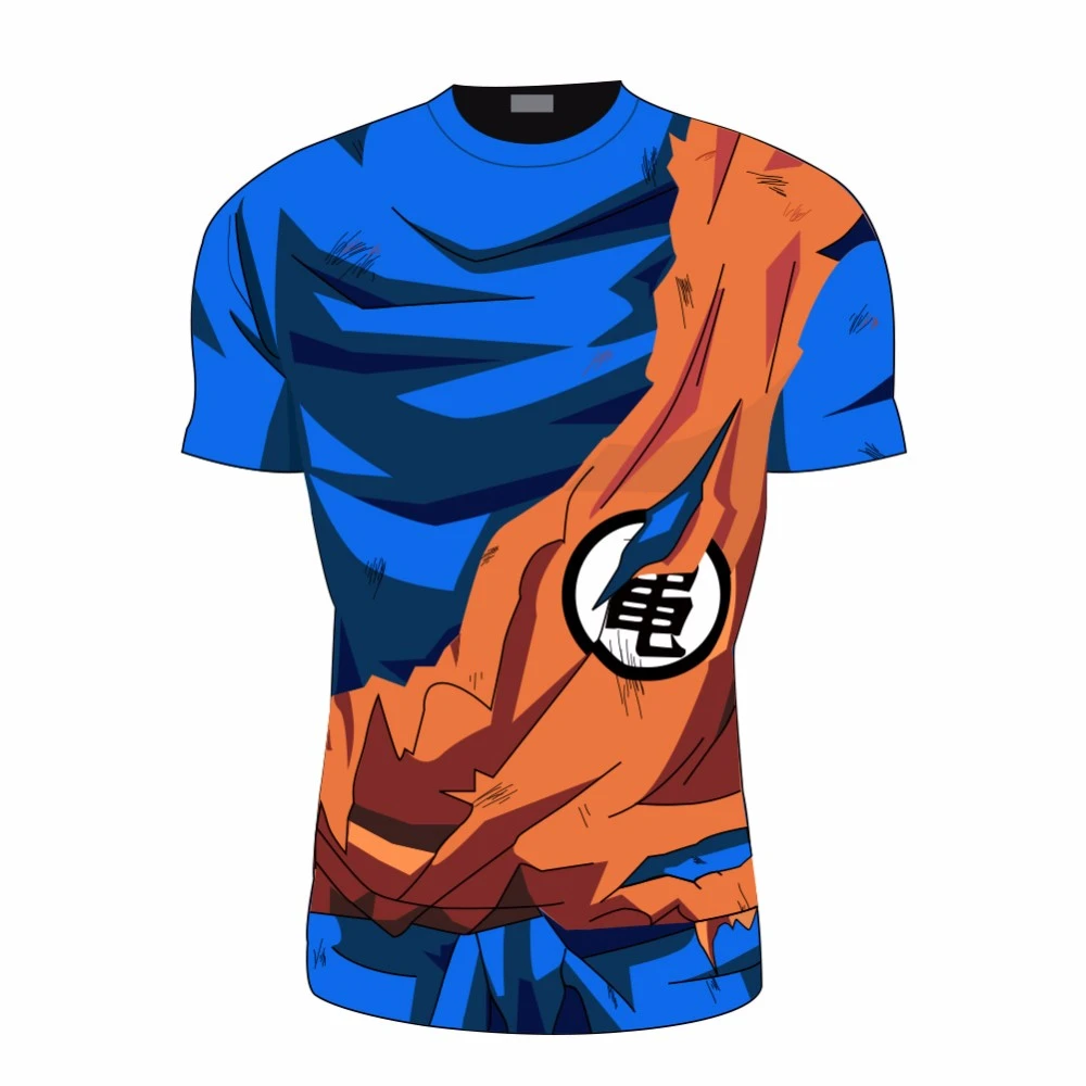 segunda mano nuestra Moretón Camiseta informal de Goku para hombre, camiseta de Super Son Goku, camiseta  ajustada 3D Cosplay, camiseta de Vegeta para hombre|Camisetas| - AliExpress