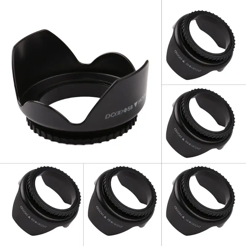 Universal Flower Petal Thread Lens Hood 49mm 52mm 55mm 58mm 62mm 67mm