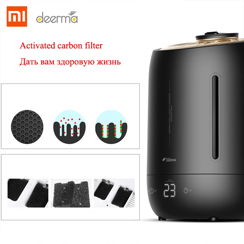 Xiaomi DEERMA DEM F600 увлажнитель воздуха очиститель 5L Арома диффузор тумана с умным
