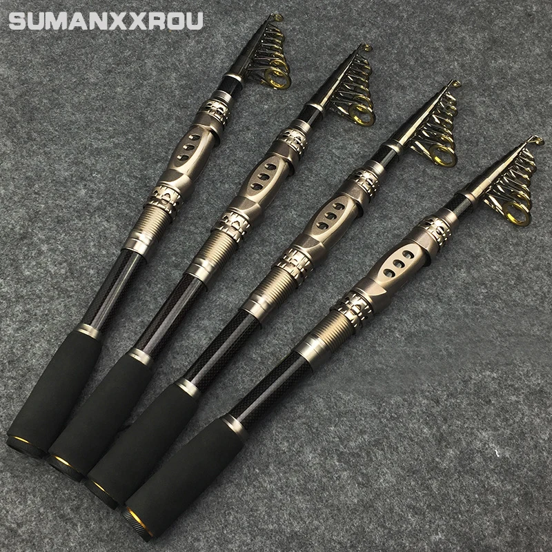 

Carbon Body Casting Fishing Rod 1.8m - 3.3m Spinning Casting Rod M, MH Power Ultralight Telescopic Fishing Rods