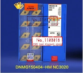

Free shopping! 10PCS Carbide insert DNMG150408 HM NC3030 carbide Insert Insert MDJNR/MDPNN processing steel Lathe tool