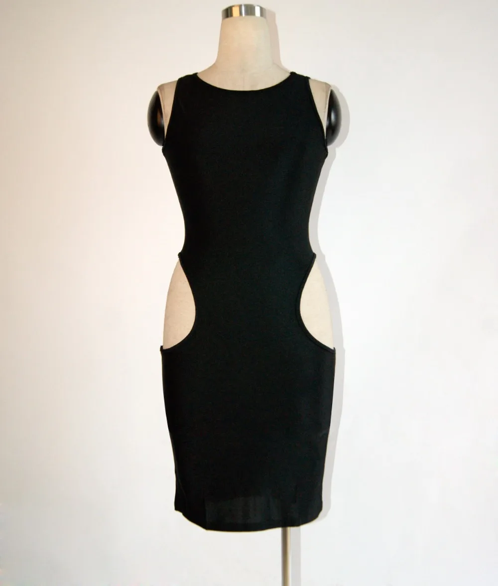Женское платье миди с вырезом летнее темно синее Клубное 2 цвета W203772|club dress|night club