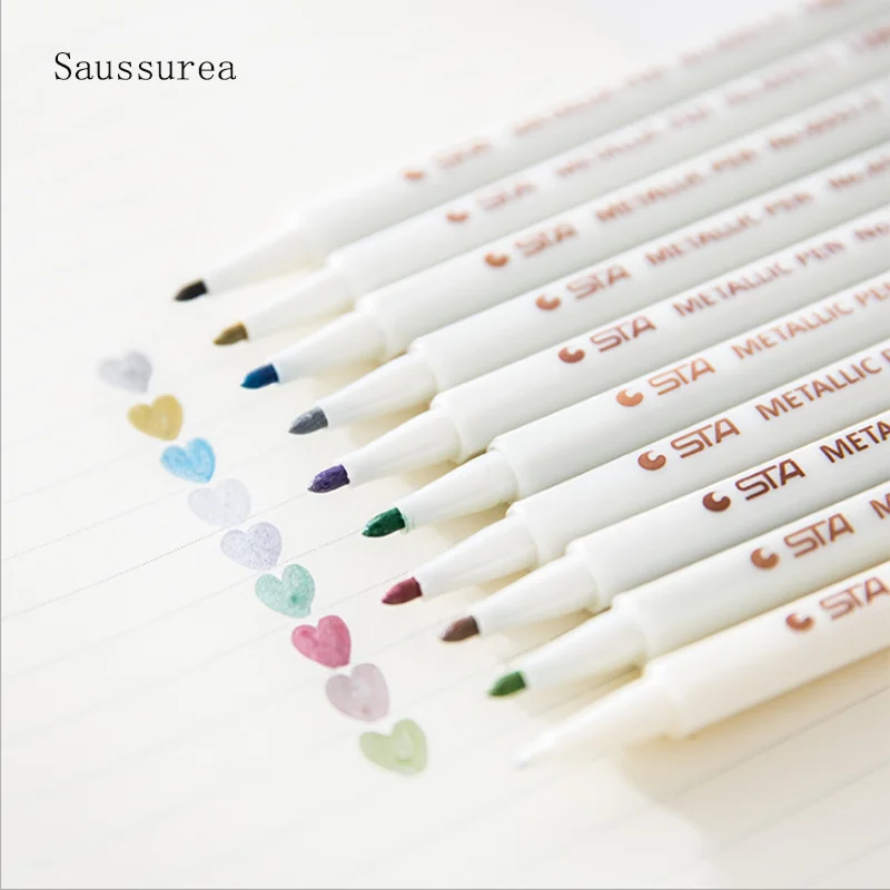 

Paint Pen Metal Photo DIY Album Pen Color Mark Green Graffiti Painting Signature Pen Children Student School Office Stationery
