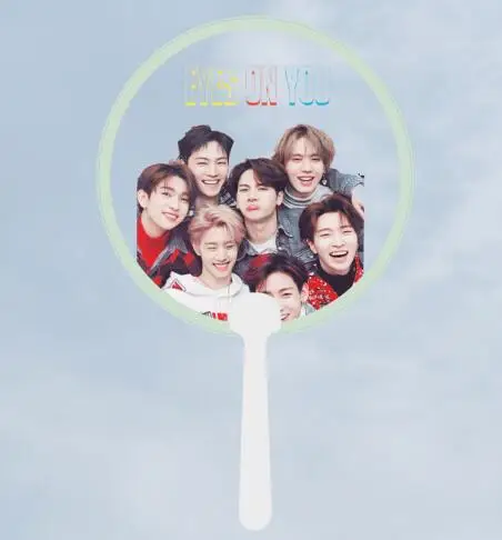 

[MYPOP]GOT 7 EYES ON YOU Album Fan Transparent PVC Fan Fans Gifts SA18032716
