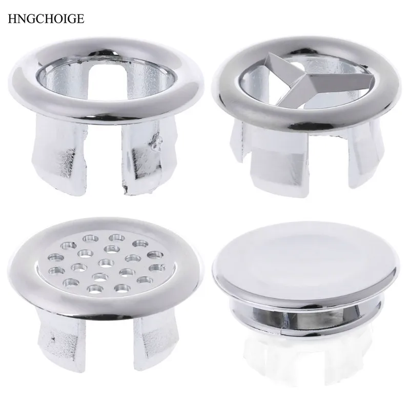 5pcs HNGCHOIGE Basin Sink Round Overflow Cover Rings Insert Replacement