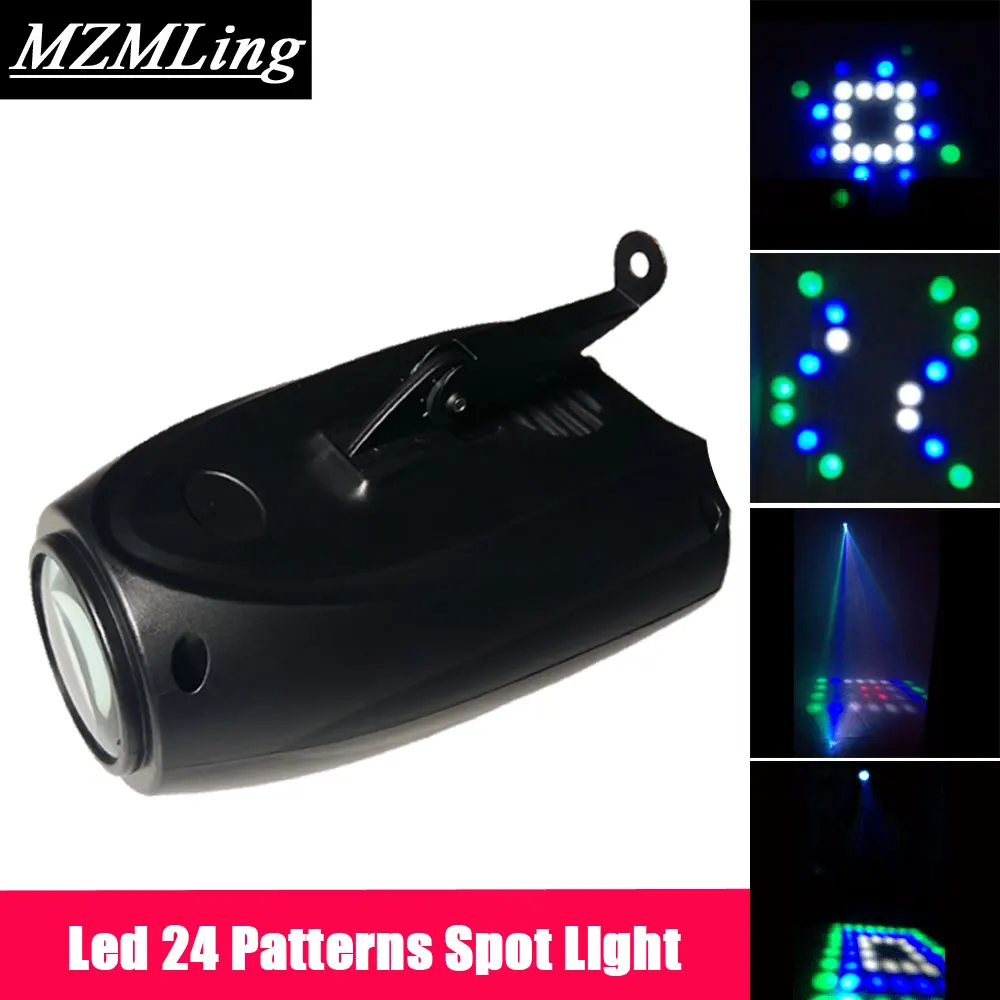 

Led 24 Patterns Spot Light Auto/Sound Control Stage /Bar/Show/Party Light