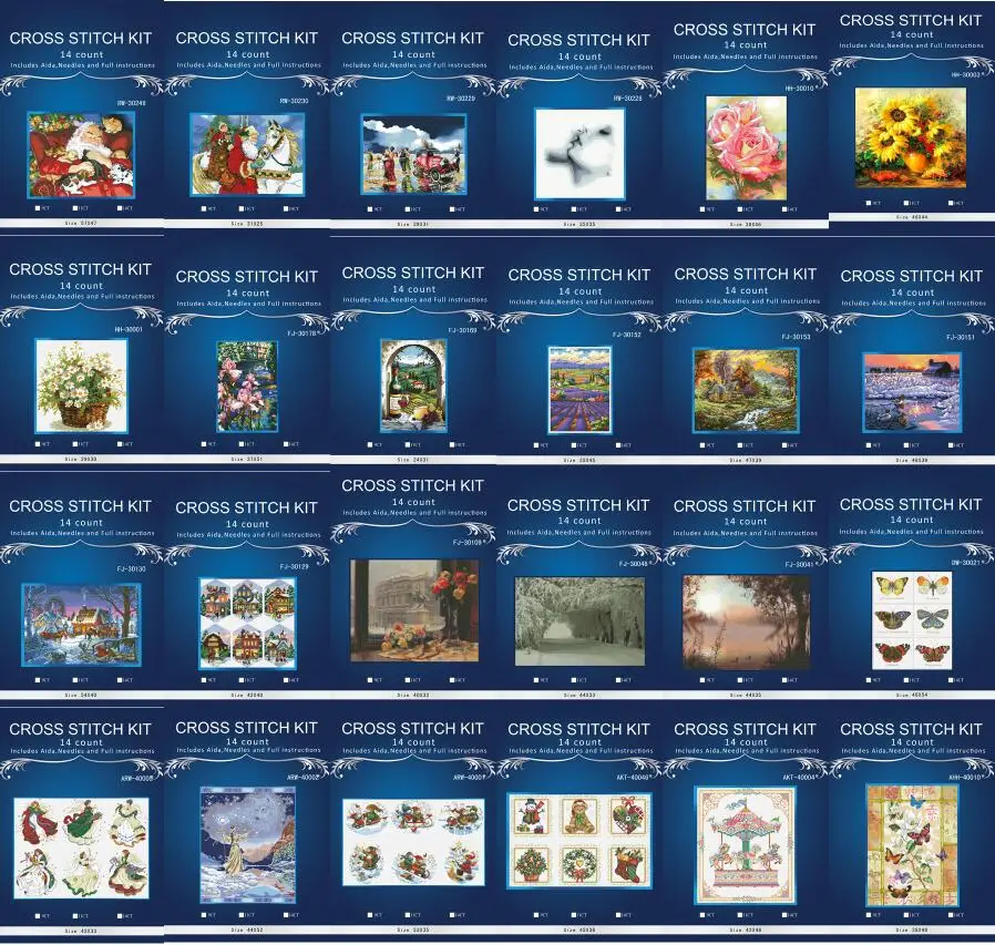 

The Flowers angel style Paintings Counted 14CT DMS Cross Stitch Pattern Embroider kits DIY Needlework Sets oneroom 5