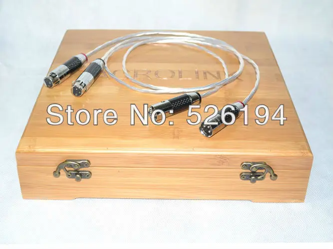 

Free shipping one pair Acrolink OCC pure silver plated Balanced XLR Audio Interconnect Cable