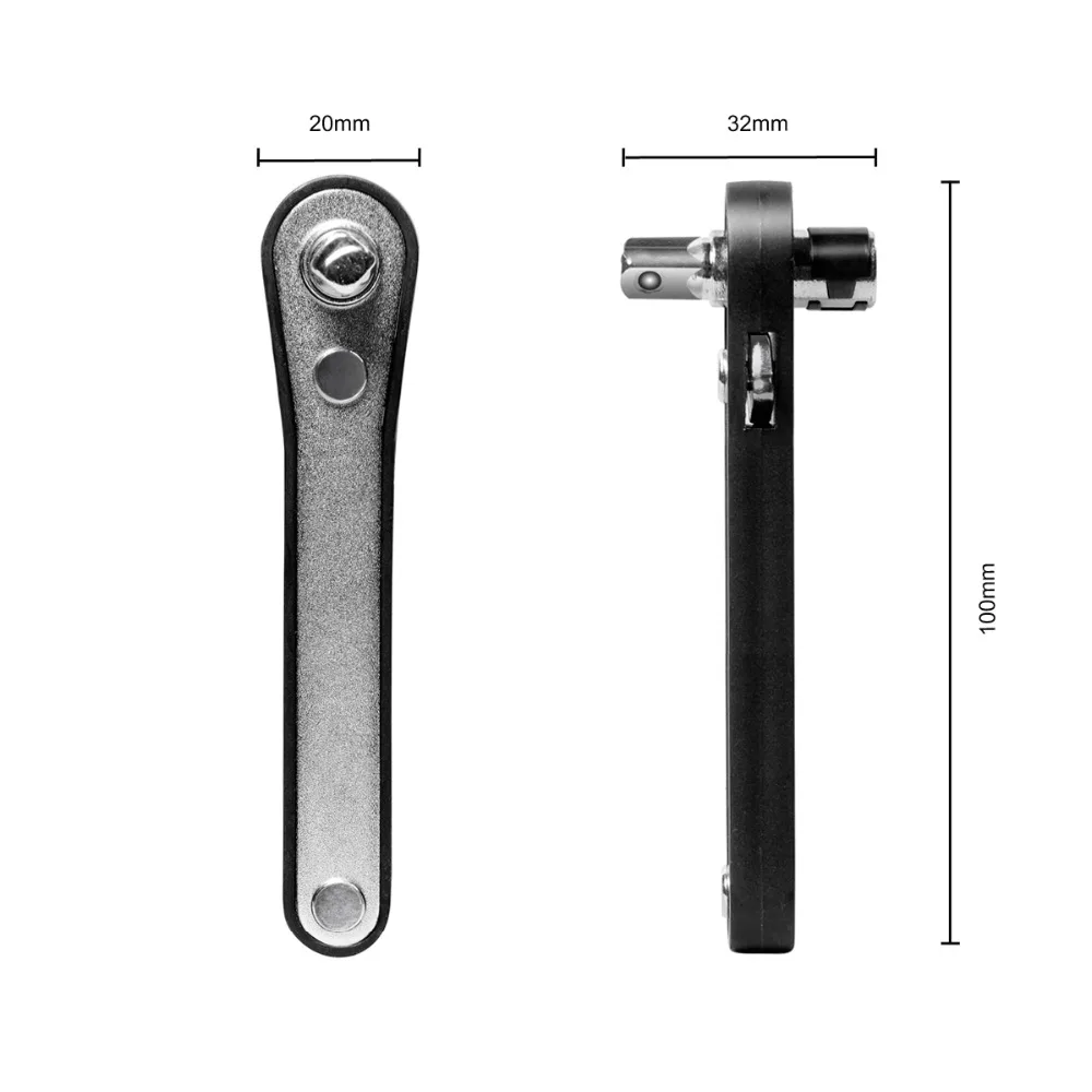 PROSTORMER двухприводная головка под прямым углом 1/4 &quot мини ручной инструмент