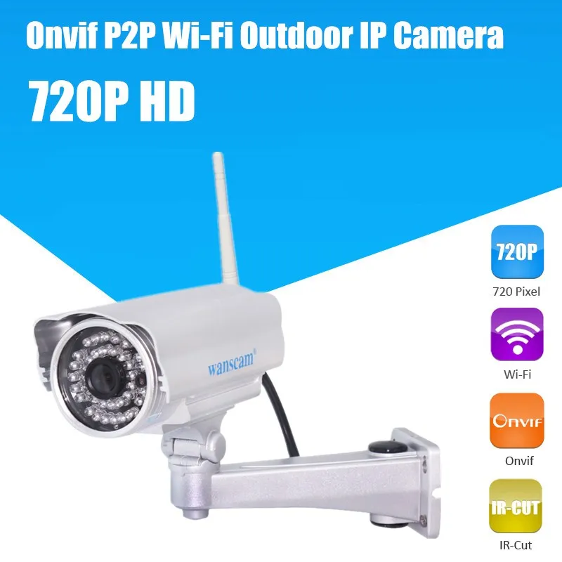 720 P ip-камеры HD wi-fi onvif открытый водонепроницаемый подключи и играй ip-камера 1.0MP IP Cam