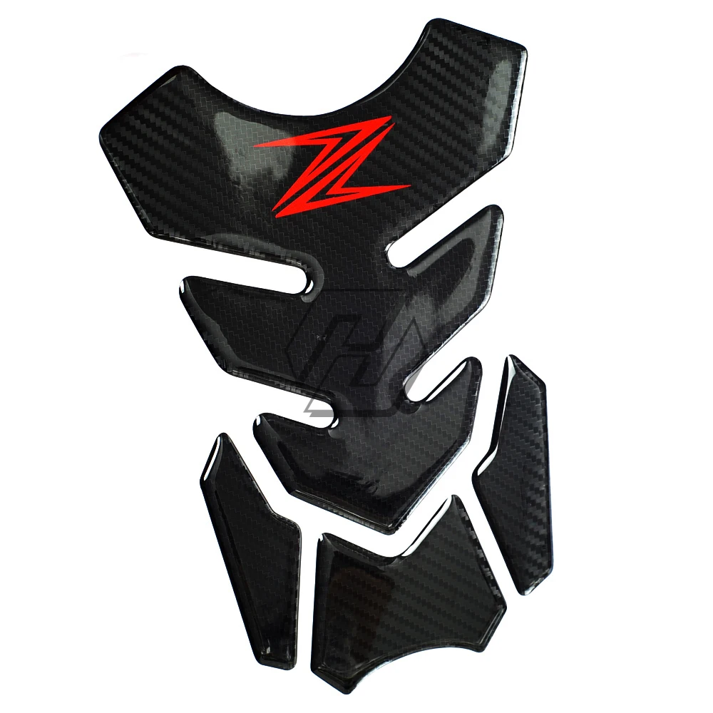 Для Kawasaki Z250 Z300 Z650 Z750 Z800 Z900 Z1000 Tankpad 3D углерода взгляд бак мотоцикла Pad Защитная Наклейка