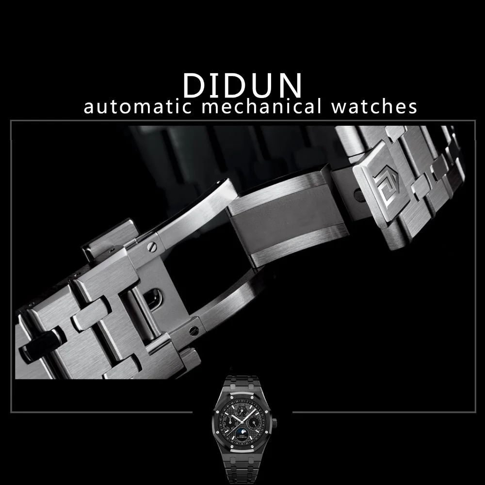 

Mens watches Top Brand Luxury watch Automatic Mechanical Watch Military Business Male WristWatch Moon Phase Watch waterproof