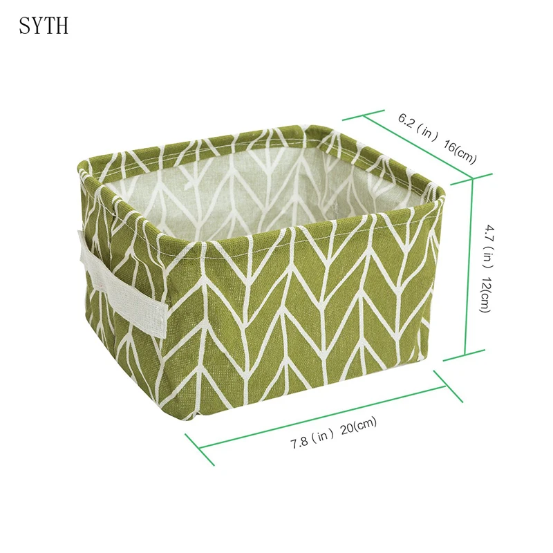 SYTH льняная ткань коробка для хранения одежды с ручкой складные метизы корзина для хранения игрушек шкаф Органайзер бытовые мелочи