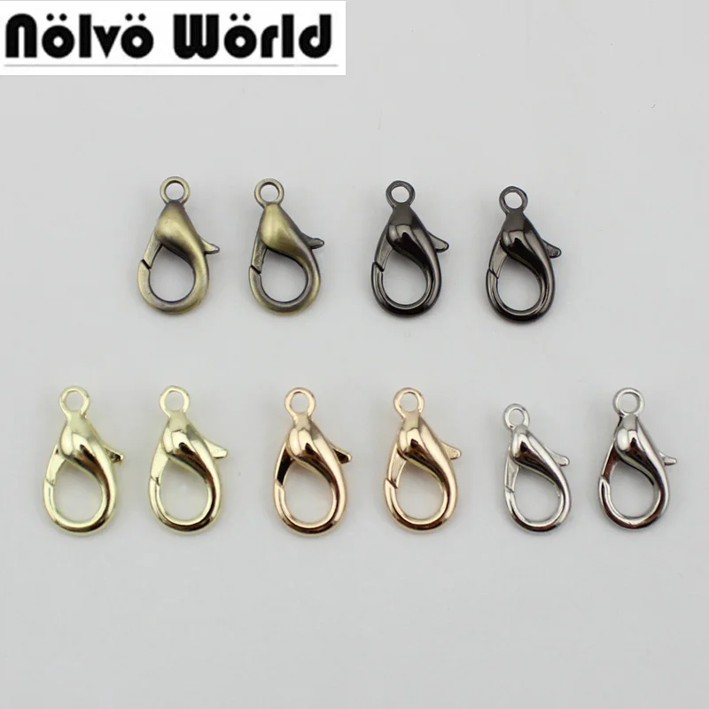 

100pcs 50pcs 4colors Small trigger snap hook metal swivel clasp lobster claws swivel hooks hardware hook clasp