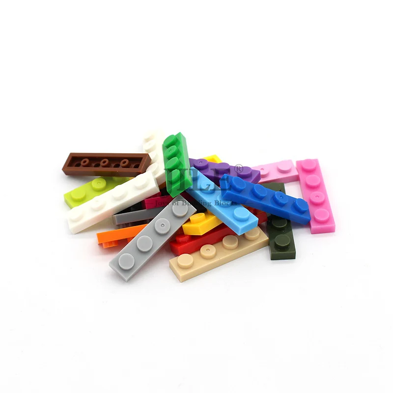 Moc плитка пластина 1x4 3710 короткая деталь DIY образовательные базовые классические