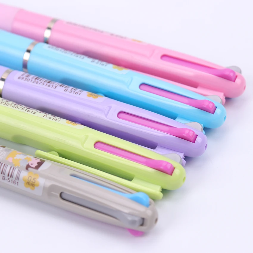 3 в 1 разноцветная ручка, креативная шариковая ручка, цветные шариковые ручки, многофункциональная ручка для маркера, канцелярские принадлежности