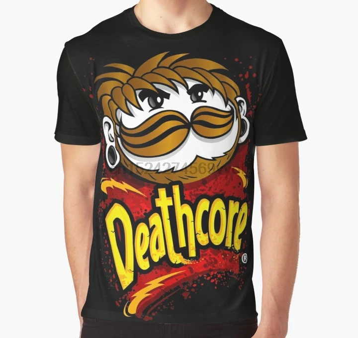 

All Over Print Women T Shirt Men Funny tshirt Deathcore Snack Chips Graphic T-Shirt