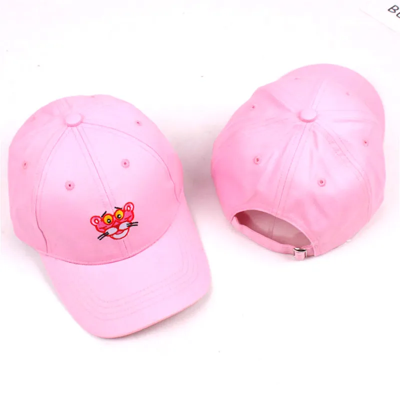 2019 New Cut Pink Panther Embroidery Baseball Cap Trend Hip Hop Hat