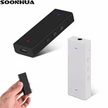 SOONHUA портативный мини беспроводной Bluetooth приемник HIFI музыкальный усилитель Bluetooth усилитель для наушников 3,5 мм аудио приемник адаптер